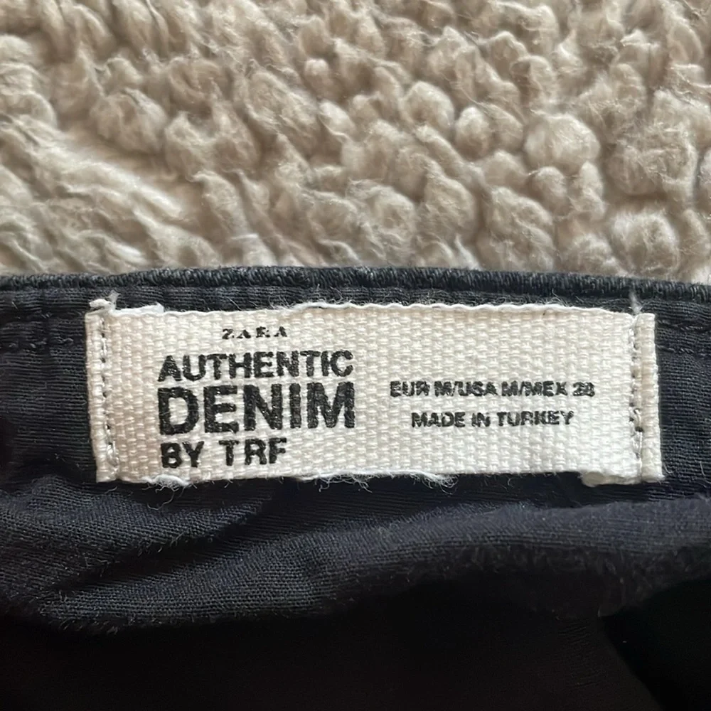 Zara Black Denim Dress - Picture 2 of 2